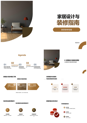 家居设计装修空间功能色彩光线指南PPT模板