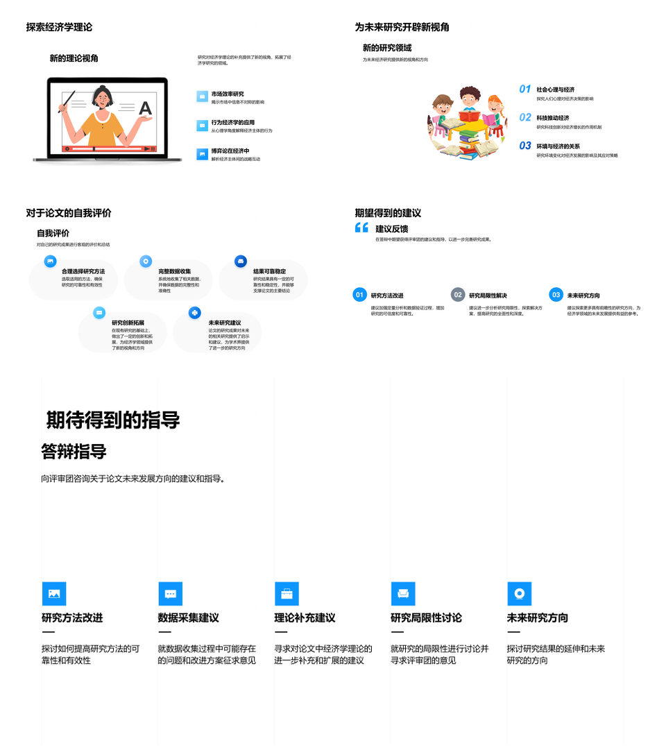 全球经济研究答辩会PPT模板