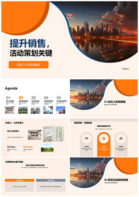 房地产经纪人活动策划提升销售目标买家策略PPT模板