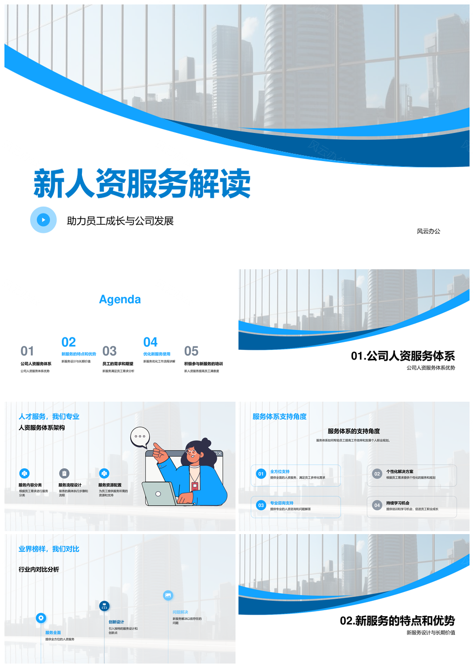 公司新人资服务体系优化与员工需求解读PPT模板