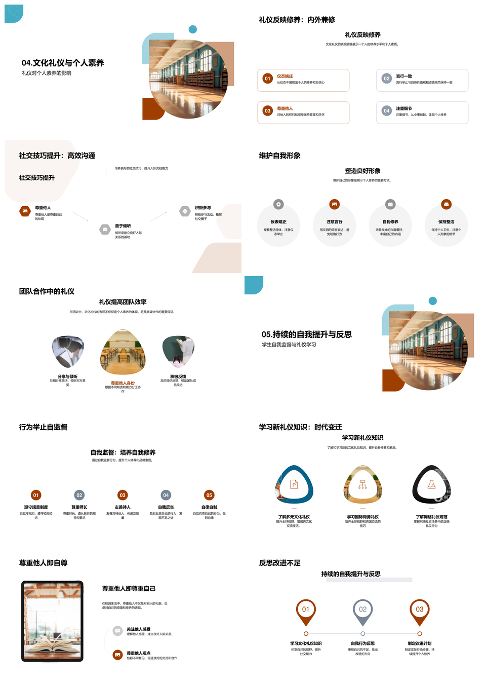 校园礼仪修养与行为规范PPT模板