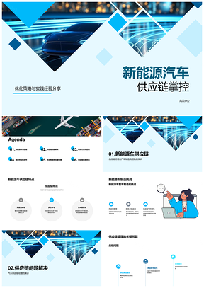 新能源车整车制造供应链管理挑战与关键问题PPT模板