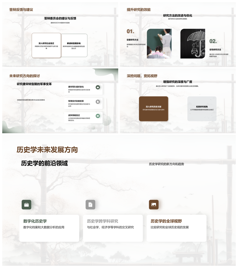 唐宋社会演进历史变迁方法论探析PPT模板