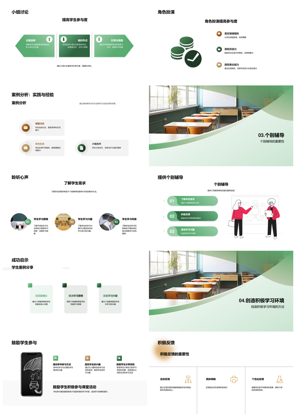 培训师教学技巧经验小组讨论角色扮演辅导PPT模板