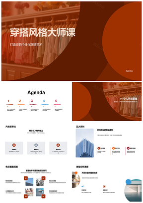 个人风格穿搭艺术与时尚搭配技巧PPT模板
