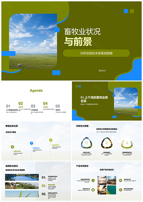 畜牧业前景分析与未来规划指南PPT模板