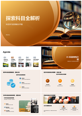 全科学习策略效率平衡探索解析PPT模板