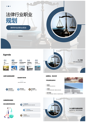 律师学生法律职业规划现状前景特点要求PPT模板