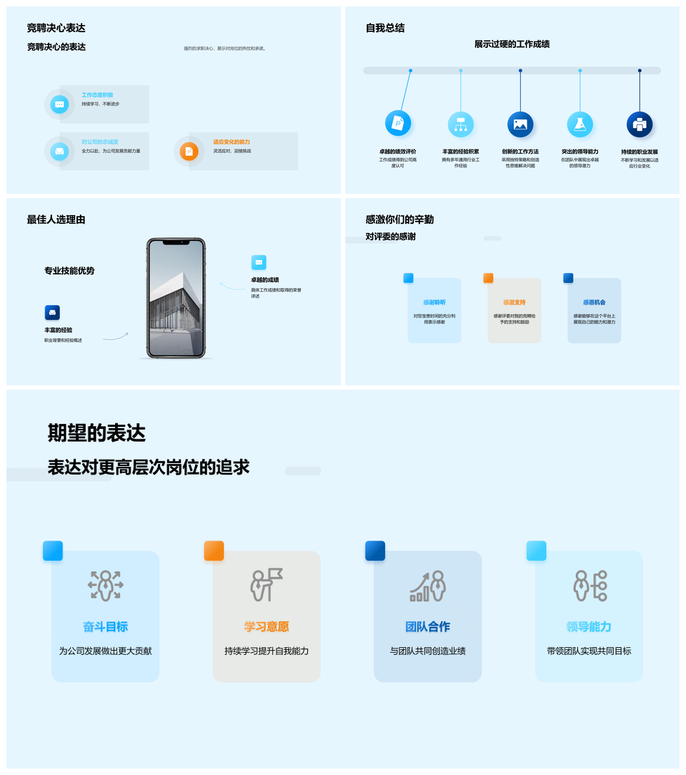 未来竞聘述职职业背景成就与城市蓝图PPT模板