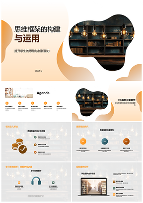 教育培训构建思维框架培育批判创新能力PPT模板