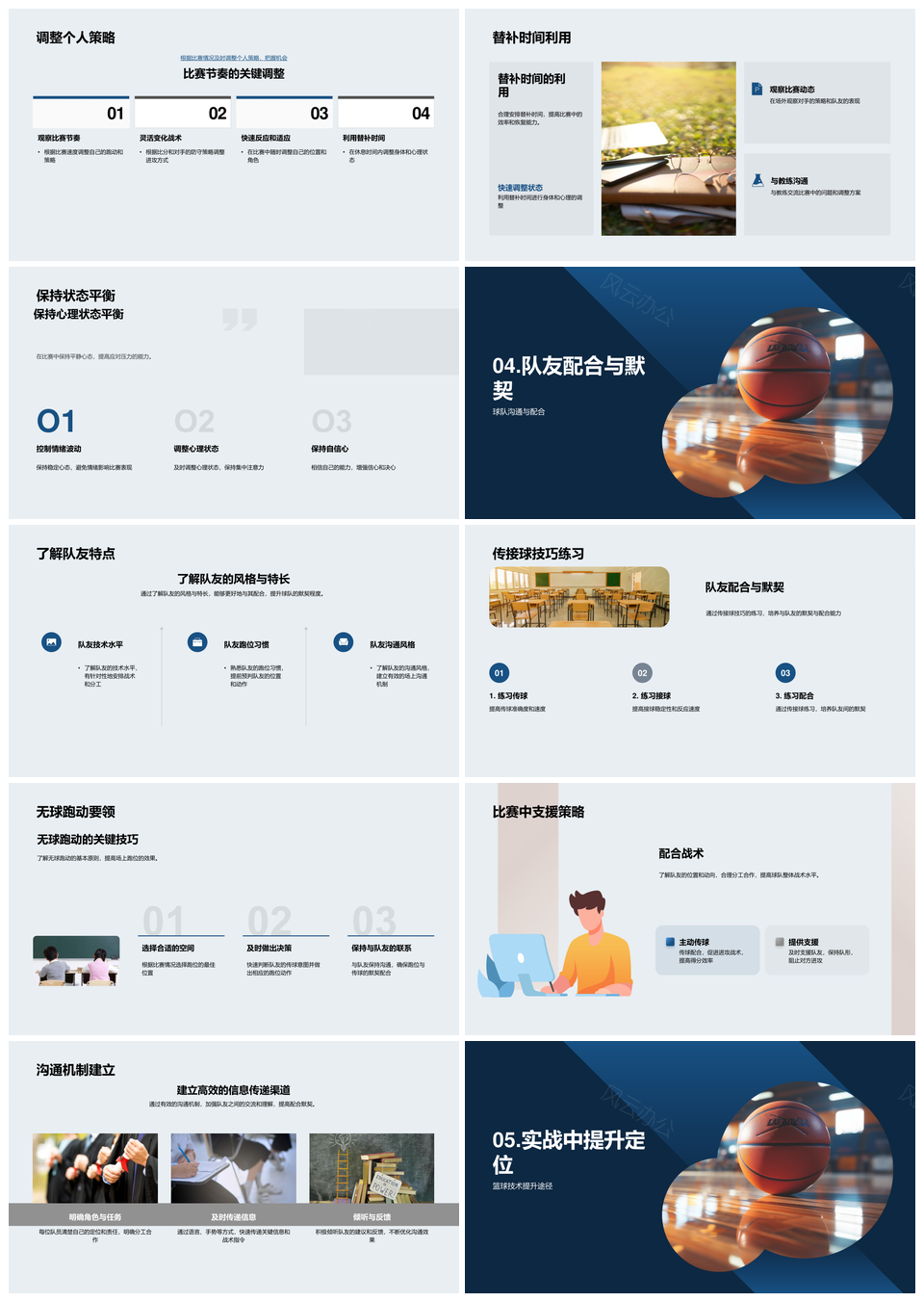 高三体育课篮球赛定位基础实战攻略PPT模板