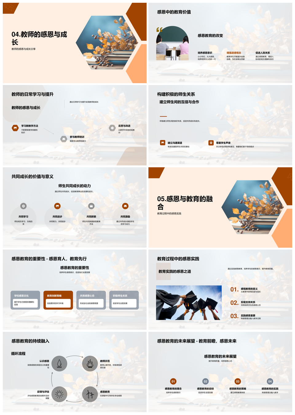 感恩精神融入教育力量提升质量PPT模板