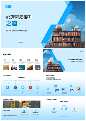 心理素质提升与学习压力应对策略PPT模板