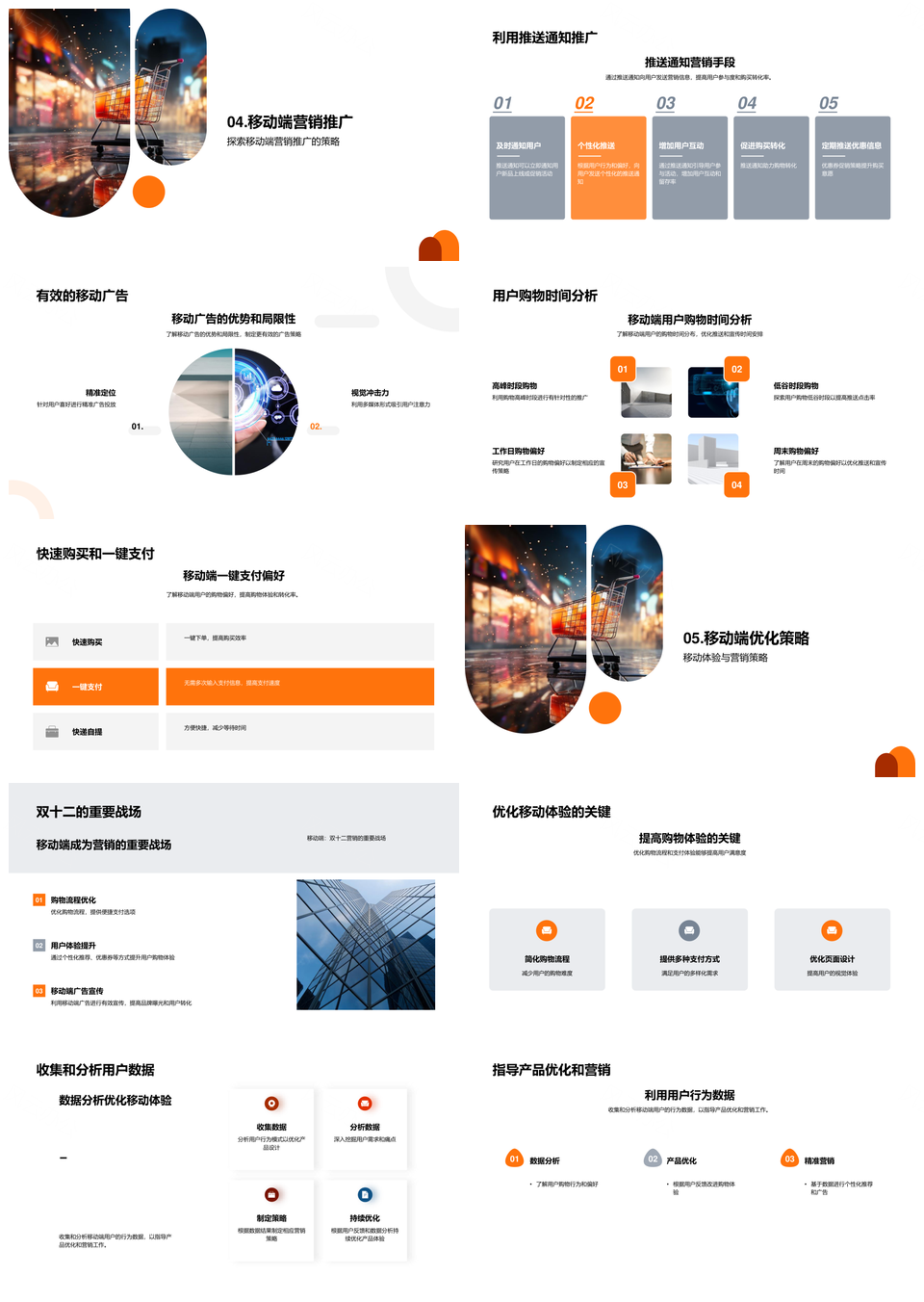 双十二移动营销洞察用户购物习惯革新零售业PPT模板