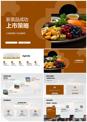 新菜品制作推广策略及利润成本分析PPT模板