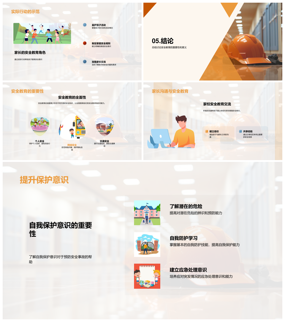 青少年安全家校共防应对策略PPT模板