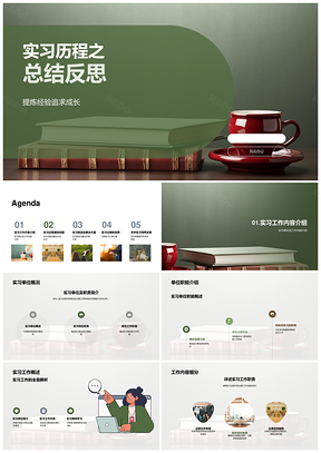法律实习总结反思助力实践成长PPT模板