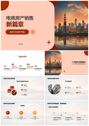 电商房产精准营销与在线推广策略PPT模板