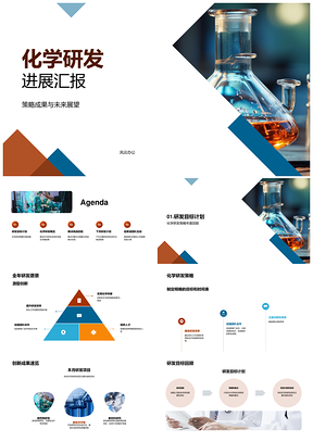 生物医疗化学研发策略与团队计划进展PPT模板