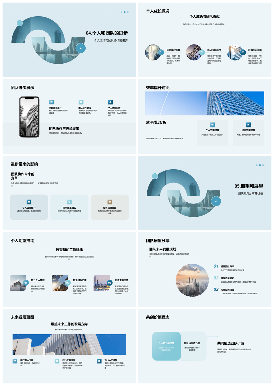 职场蜕变述职协作挑战解决工作回顾PPT模板