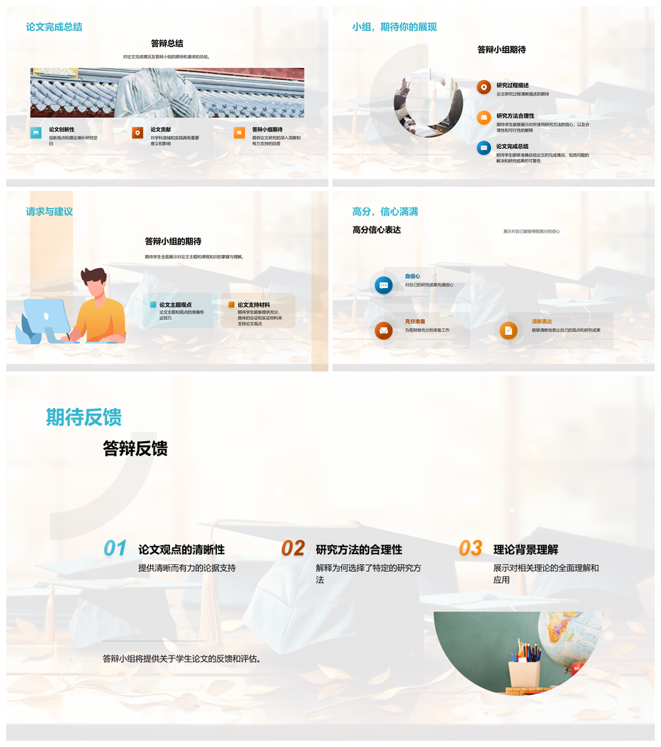 学科论文答辩主题观点定位应用攻略PPT模板