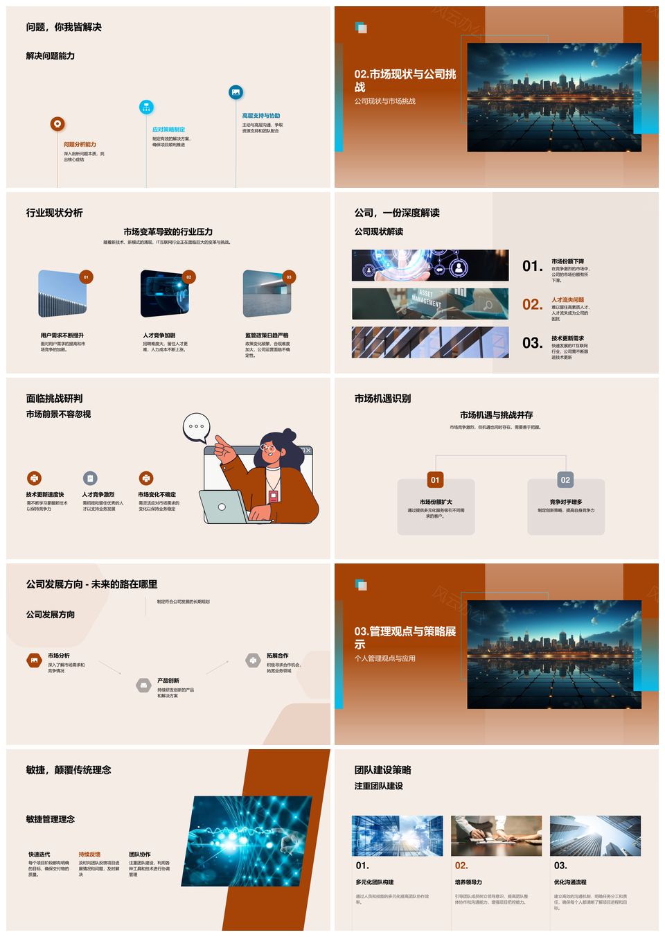 IT高级项目经理敏捷应对市场挑战与团队建设PPT模板