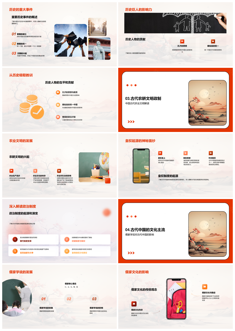 古代中国皇权儒家历史重大事件探析PPT模板