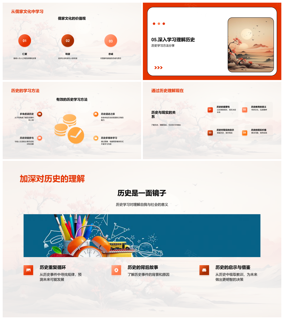 古代中国皇权儒家历史重大事件探析PPT模板