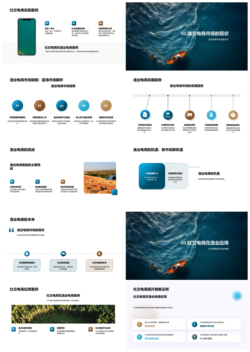 社交电商助力渔业销售品牌策略趋势PPT模板