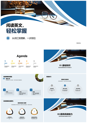 高二师生英语阅读词汇语法题型突破PPT模板