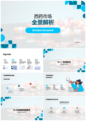 西药批发市场趋势与营销策略分析PPT模板