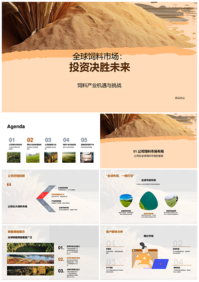 全球饲料产业投资布局市场发展趋势PPT模板