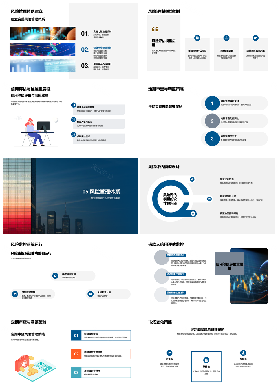 银行风险团队优化贷款信用评估提升资产质量PPT模板