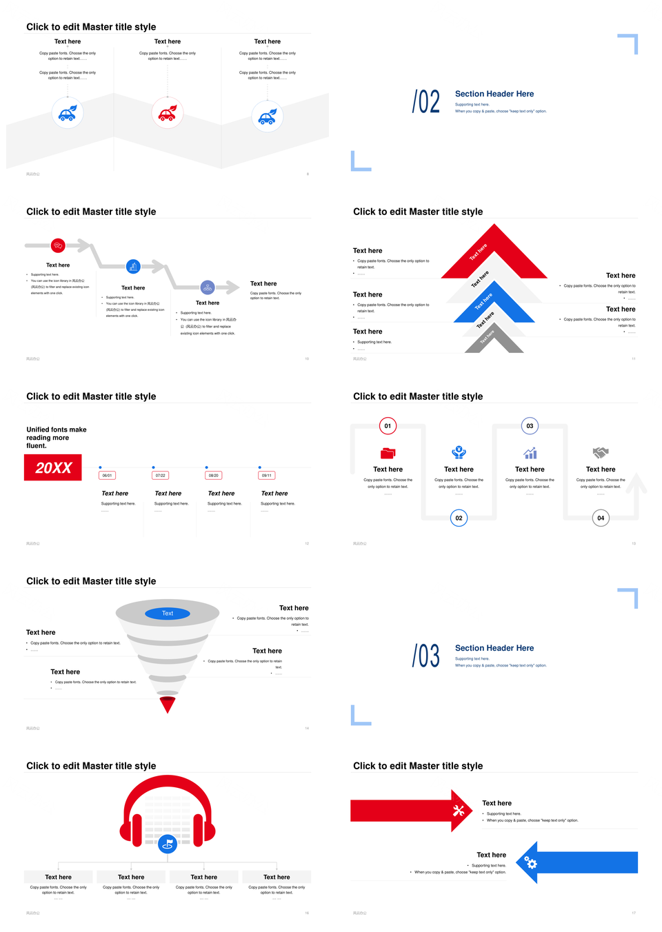 房地产企业年度工作总结计划目标规划PPT模板