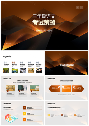 三年级语文考试策略读写考纲复习模训教材题型阅读几何模板