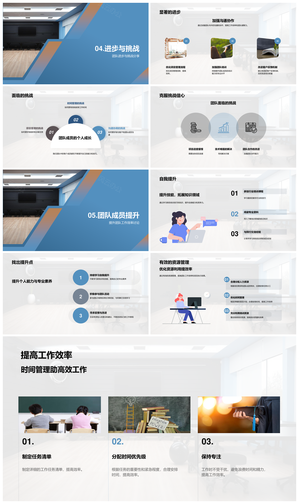 卓越培训团队半年克难成长策划未来提质客户满意设备PPT模板