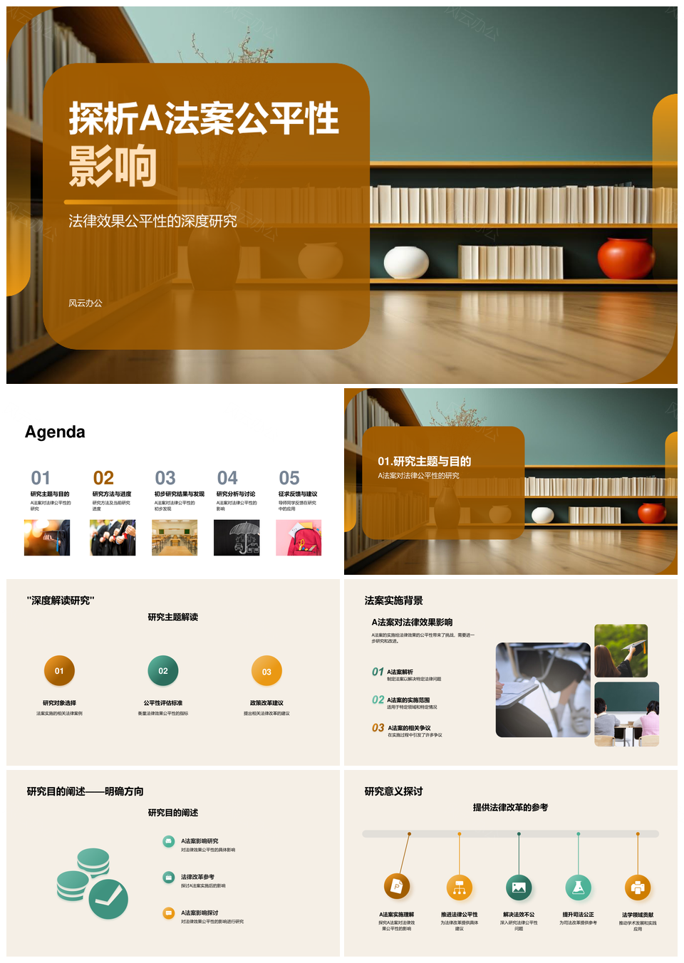 A法案公平性法律效果深度研究分析PPT模板