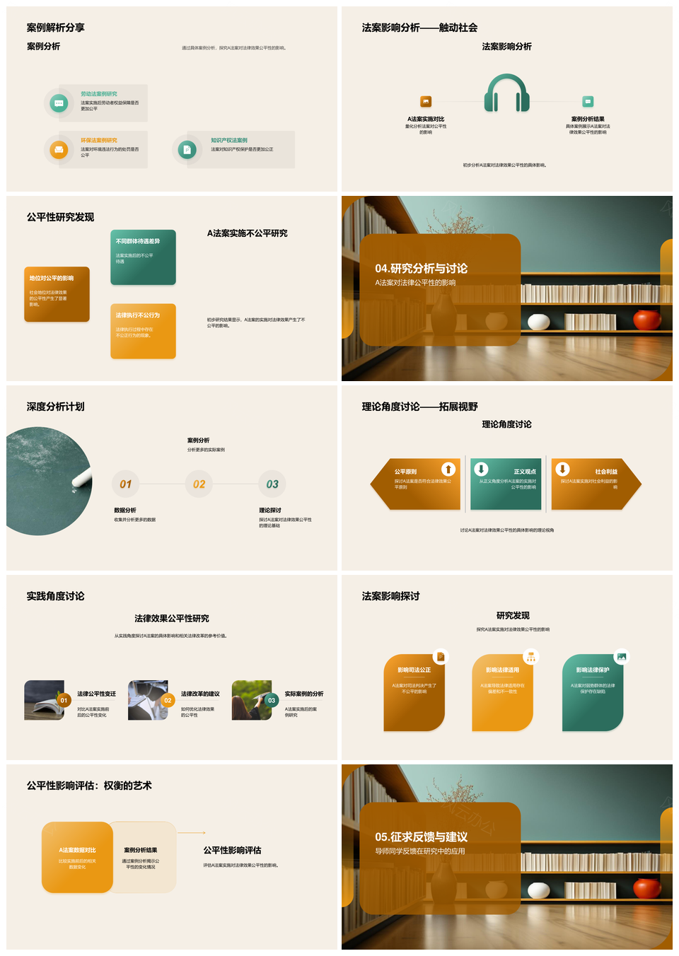 A法案公平性法律效果深度研究分析PPT模板