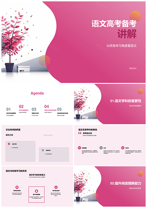 2025语文高考备考文化传承思辨读写技巧PPT模板