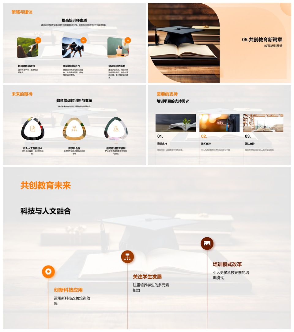 教育培训科技赋能教师多元职涯发展PPT模板