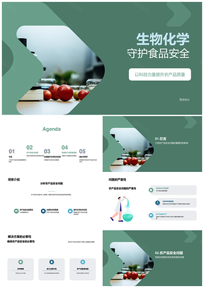 2025生物医疗化学技术保障农产质量安全PPT模板