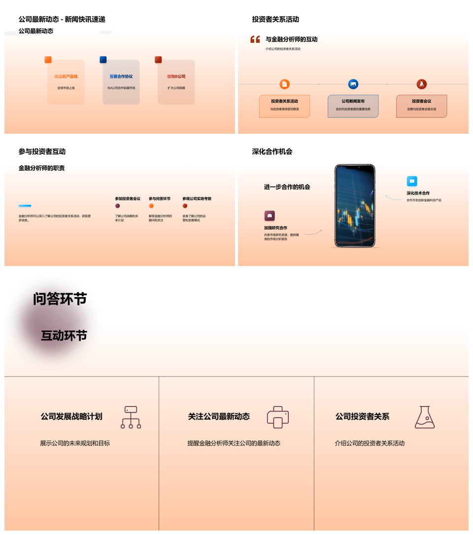 年金融市场与公司战略调整展望PPT模板