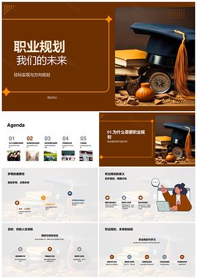 职业规划未来目标方向学习实践成功案例PPT模板