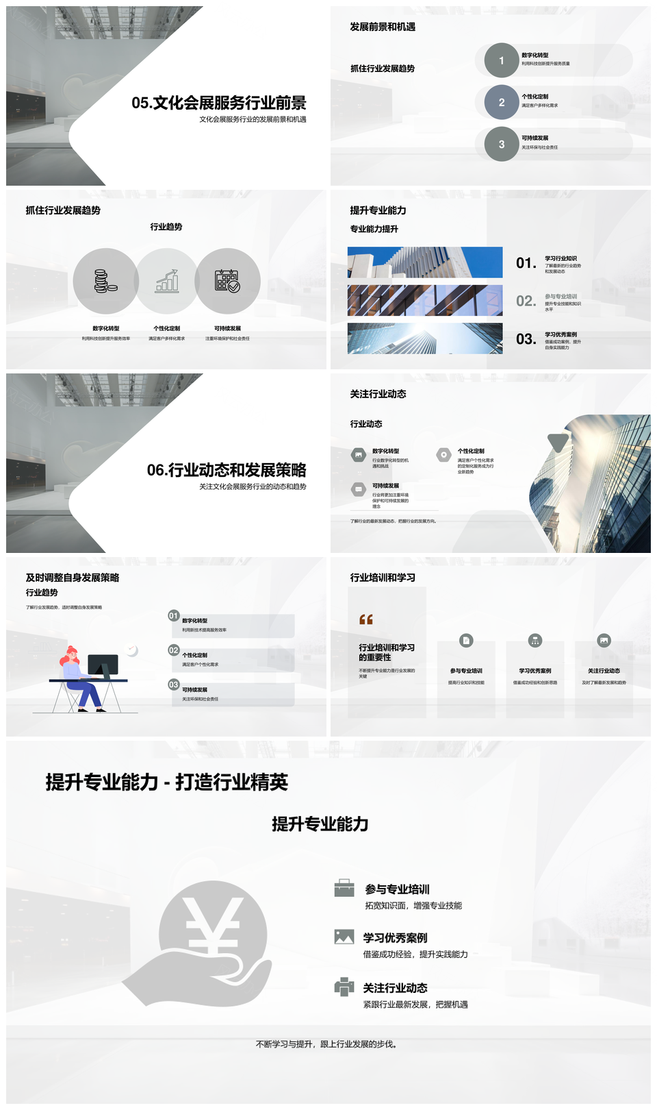 文化会展服务行业发展趋势与能力解析PPT模板