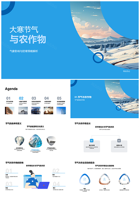 2025大寒节气农作物防寒与气象影响策略PPT模板