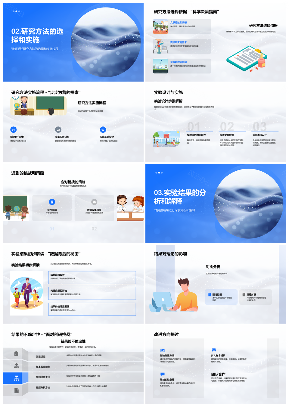 硕士研究生学术论坛项目研究PPT模板