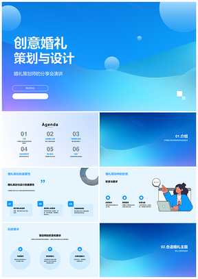 2025创意婚礼策划设计PPT模板