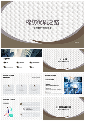 棉纺纱加工质量控制经理检验员标准问题PPT模板
