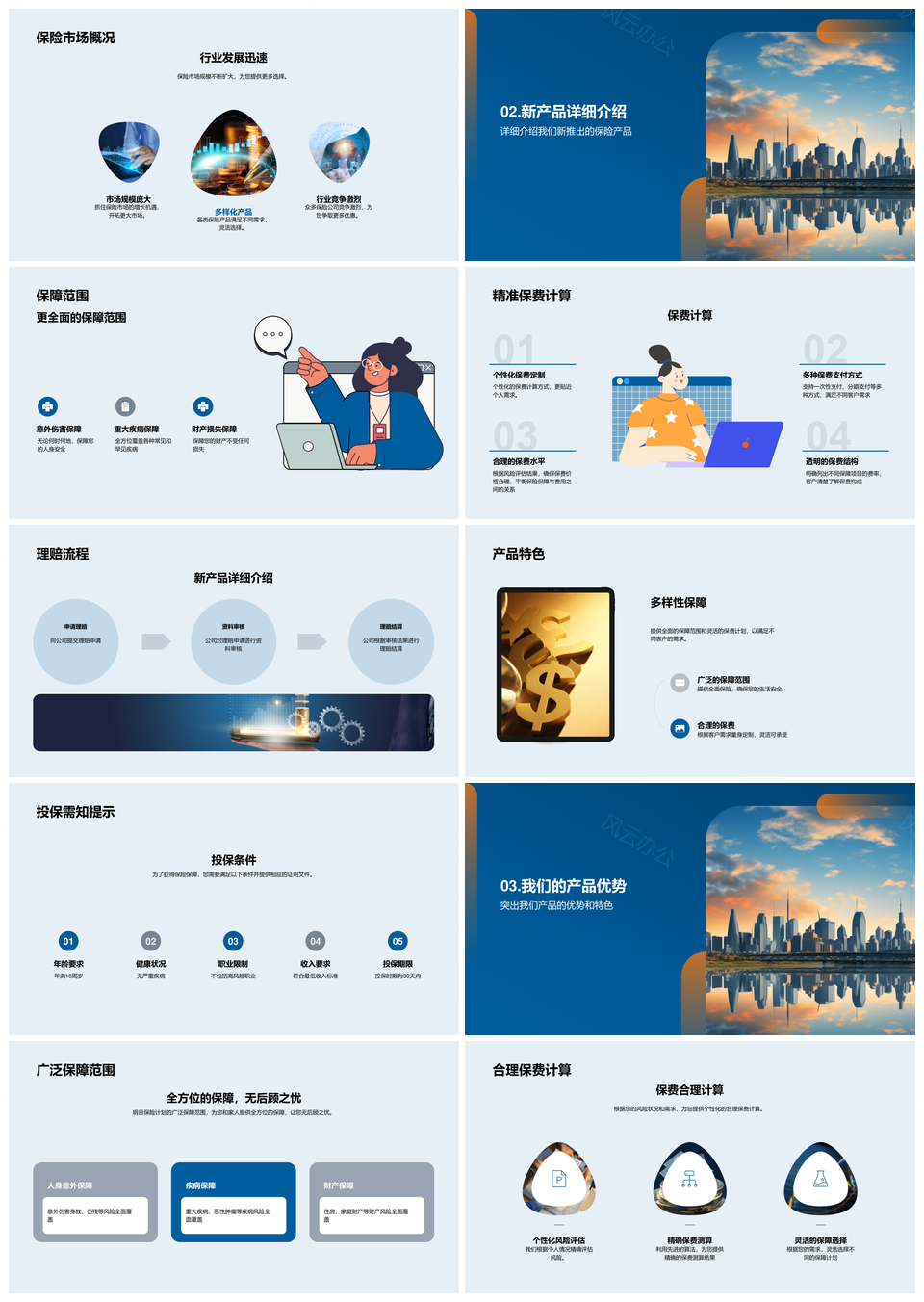 全面保险计划引领未来保障新潮PPT模板