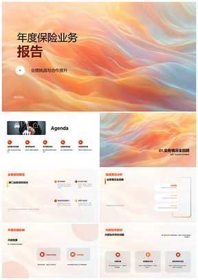 保险业务年度部门目标协作策略挑战优化分析PPT模板